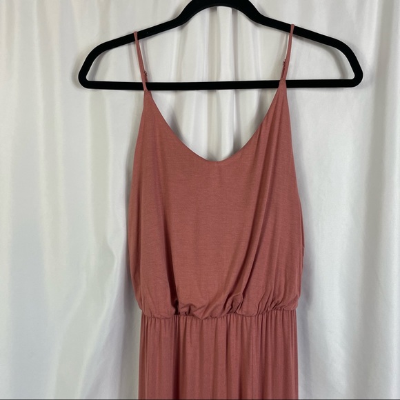 Lulu's Watch The Sunset Rusty Rose Maxi Dress Medium - Picture 7 of 13